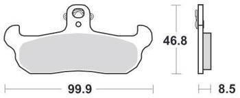 KLOCKI HAMULCOWE SBS 608 RSI
