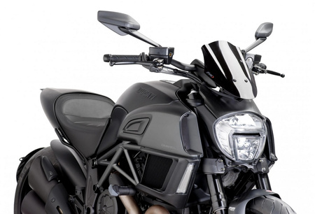 Owiewka PUIG do Ducati Diavel 14-18 (Sport) Czarny (N) 7592N