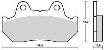KLOCKI HAMULCOWE SBS 542 DCC
