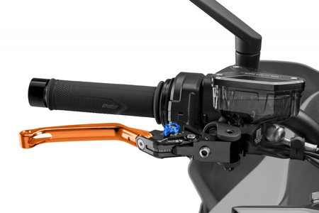 Regulowana dźwignia hamulca PUIG 4.0 EVO (z zawiasem, wymaga adaptera) Pomarańczowy (T) 4110TT