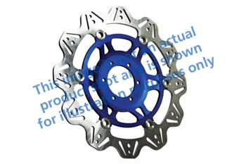 EBC Tarcza hamulcowa motocyklowa VR2102BLU VEE, niebieska
