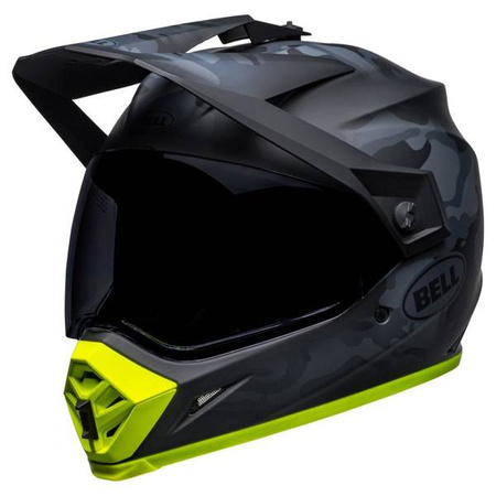 KASK BELL MX-9 ADVENTURE MIPS STEALTH CAMO MATTE BLACK/HI-VIZ