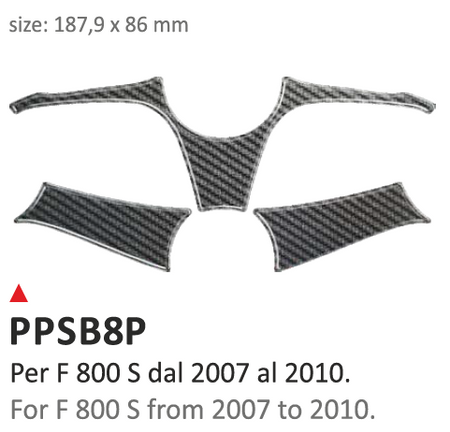 ONEDESIGN Naklejka na półkę kierownicy BMW F800S 2007/2010