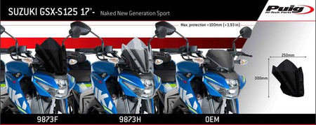 Owiewka PUIG do Suzuki GSX-S125 2017-2021