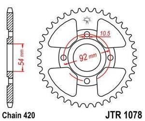 ZĘBATKA NAPĘDOWA JT TYŁ (420)