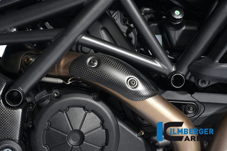 Osłona kolektora wydechowego - carbon DUCATI Diavel (2011-2013) ILMBERGER AHK.020.DIAVE.K