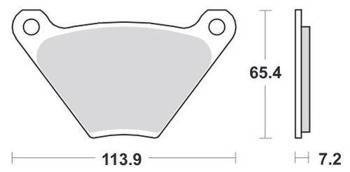 KLOCKI HAMULCOWE SBS 513 H