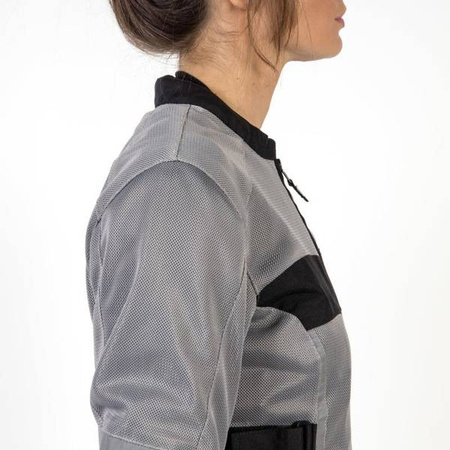 KURTKA TEKSTYLNA OZONE DART LADY SILVER/BLACK