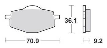 KLOCKI HAMULCOWE SBS 107 HF