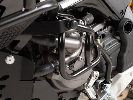 Additional crash bar black, one-sided for Ducati DesertX Rally (2024-)