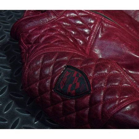 DAMSKA KURTKA MOTOCYKLOWA SKÓRZANA 4SR SCRAMBLER LADY WINE