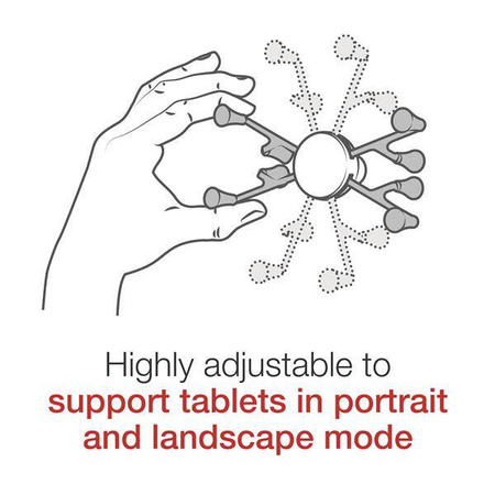 RAM® X-Grip® z uchwytem RAM® Twist-Lock™ z przyssawką do tabletów 7"-8"