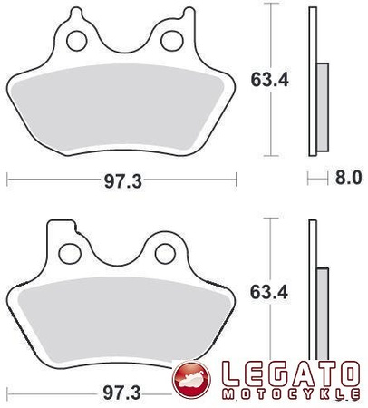 KLOCKI HAMULCOWE SBS 826 H