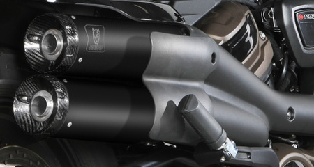 Mivv Tłumiki końcowe HR-1 SHORT CARBON BACKPLATE HARLEY DAVIDSON SPORTSTER S 2021-2024