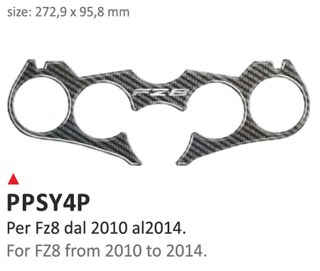 ONEDESIGN Naklejka na półkę kierownicy Yamaha FZ8 2010/2014