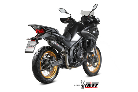 Mivv Tłumik końcowy OVAL BLACK STAINLESS STEEL WITH CARBON CAP VOGE VALICO 525 DSX 2024-2026