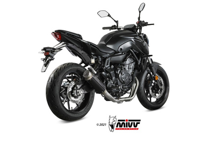 Mivv Układ wydechowy GP PRO BLACK stal nierdzewna YAMAHA MT-07 / FZ-07 2021-2024