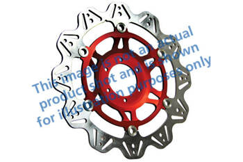 EBC Tarcza hamulcowa motocyklowa VR3100RED VEE, czerwona