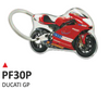 ONEDESIGN Dwustronny wypukły brelok na klucze Ducati gp