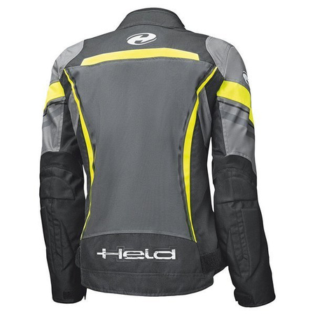 Motocyklowa Kurtka Tekstylna Held Lady Baxley Top Black/Flou Yellow