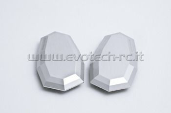 Zaślepki lusterek EVOTECH RC Kawasaki srebrne