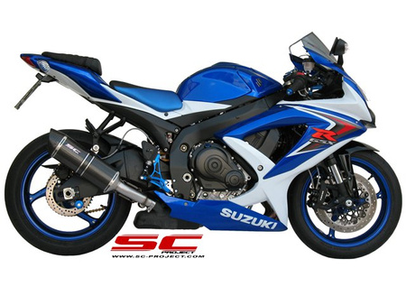SC Project Tłumik Końcowy Oval Carbon Suzuki GSX-R 600/750 2008-2010