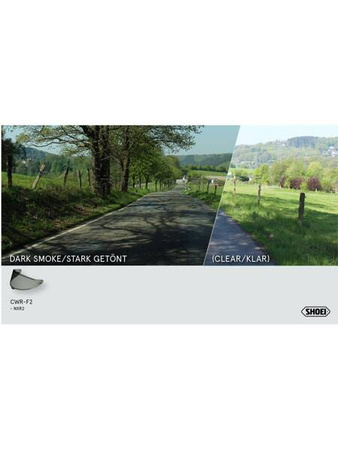 Szyba do kasku Shoei NXR II / X-SPR PRO CWR-F2PN mocno przyciemniana 