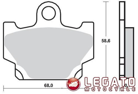 KLOCKI HAMULCOWE SBS 550 DCC