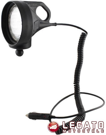 Reflektor montowany do ramy kierownicy lub do podstawy hamulca / sprzęgła w motocyklu