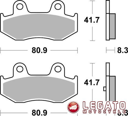 KLOCKI HAMULCOWE SBS 781 HF