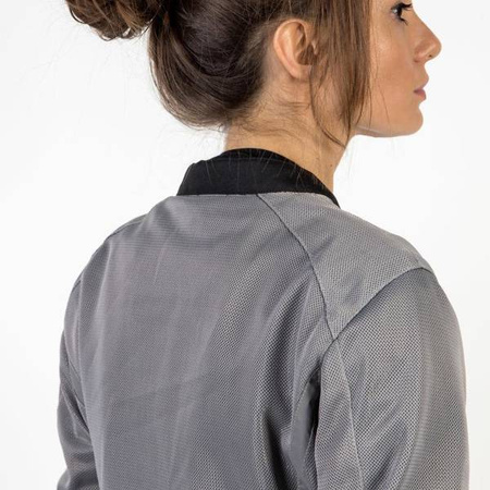 KURTKA TEKSTYLNA OZONE DART LADY SILVER/BLACK (PLUS SIZE)