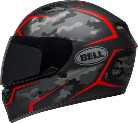 KASK BELL QUALIFIER STEALTH CAMO MATTE BLACK/RED