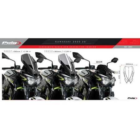 Owiewka PUIG do Kawasaki Z650 2020-2025 (Touring)