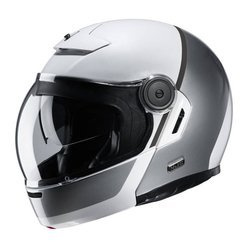 Kask Motocyklowy HJC V90 Mobix Silver/White