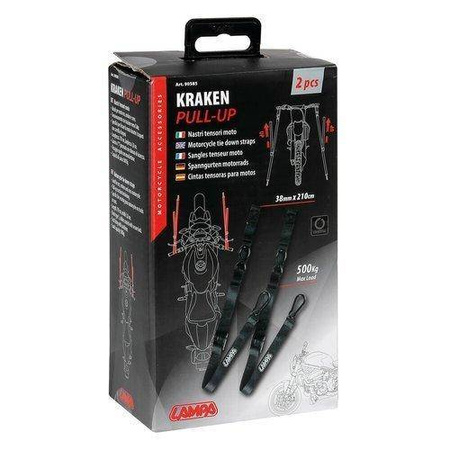  LAMPA 90585 Kraken Pull-Up, paski do mocowania motocykla