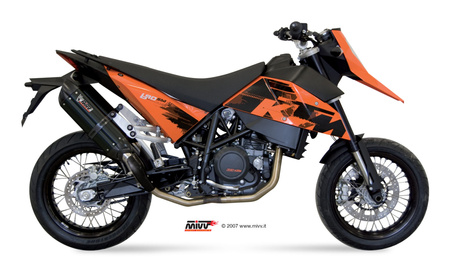 Mivv tłumiki końcowe SUONO BLACK stal nierdzewna KTM 690 SUPERMOTO 2007-2012