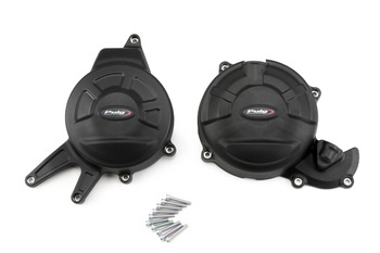 Pokrywy dekli silnika PUIG do Aprilia RS 660 21-23 Czarny (N) 21402N