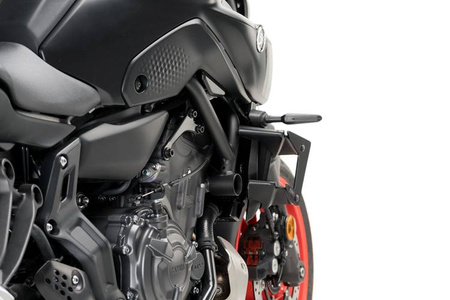 Boczne spoilery dociskowe do Yamaha MT-07 21-22 Czarny (N) 20621N