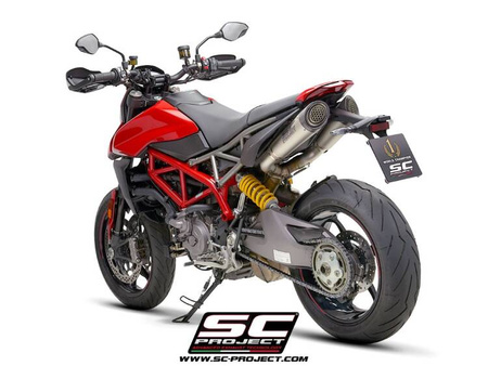 SC-Project tłumik końcowy S1 tytan z siatką Ducati Hypermotard 950 - RVE - SP (2021 – 2024)