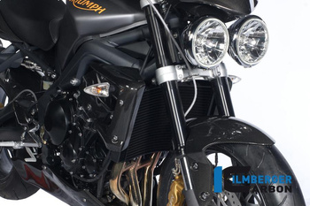 Osłona chłodnicy prawa - carbon Triumph Street Triple 675 ILMBERGER WKR.010.TRSTR.K