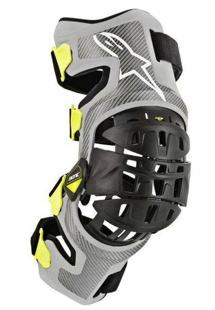 Stabilizator kolan ALPINESTARS MX BIONIC-7 kolor fluorescencyjny/srebrny/żółty