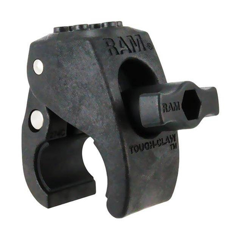 RAM® Tough-Claw™ Small Clamp Base ze wzorem RAM® Pin-Lock™