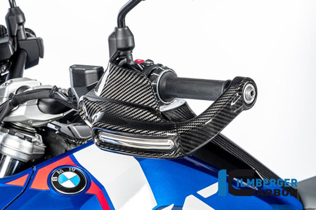Osłona dłoni wysoka z kierunkowskazem lewa - połysk carbon BMW R 1300 GS od 2023 ILMBERGER CG.HPL.004.R23GS