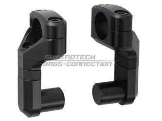 ZESTAW PODWYŻSZAJĄCY KIEROWNICĘ (ADAPTER Z 22 NA 286) SW-MOTECH BLACK