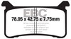 EBC Klocki hamulcowe EPFA700HH Extreme Pro (kpl. na 1 tarcze)