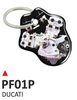 ONEDESIGN Dwustronny wypukły brelok na klucze bicilindro Ducati