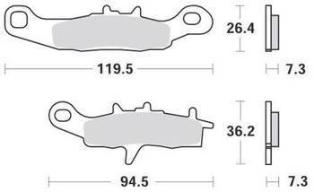KLOCKI HAMULCOWE SBS 726 SI