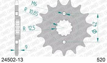24502-13 AFAM ZĘBATKA PRZEDNIA 13 ZĘBÓW