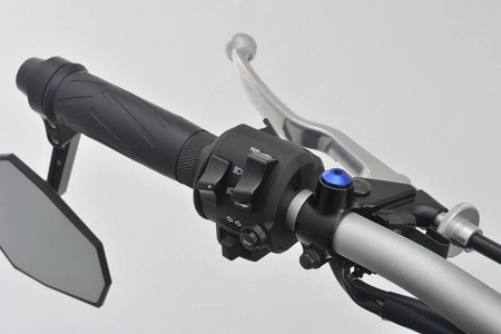 Śruba zaślepka do otworu lusterka  M10-P1.25/prawa niebieski