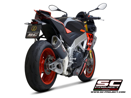 SC-Project tłumik końcowy  końcowy  SC1-R (250mm) Carbon Aprilia Tuono V4 2021-2024